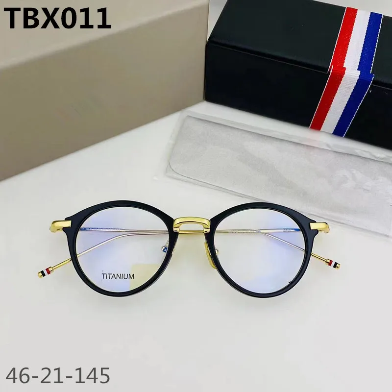 

New York Thom Brand Design Round Pure Titanium Glasses Frame Men Optical Prescription Eyeglasses Women Myopia Eyewear TBX011