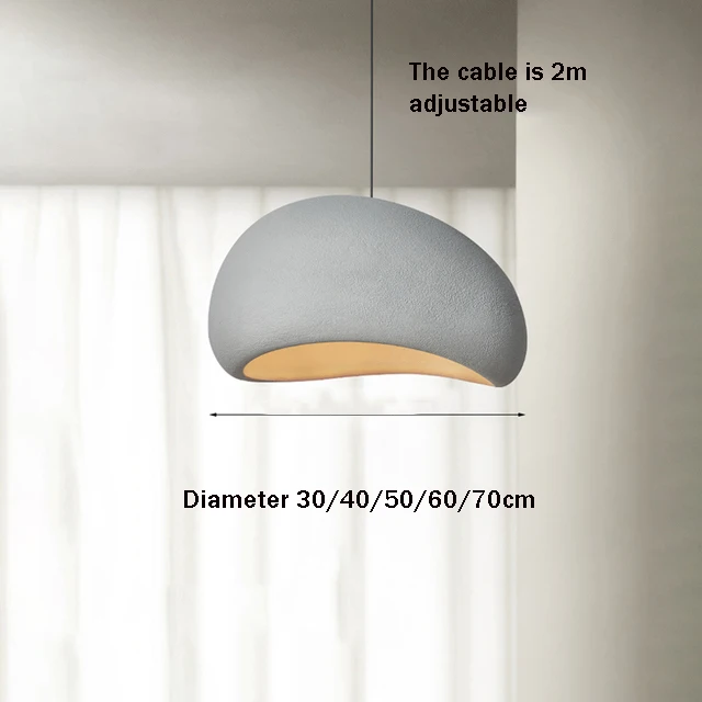 

Современная светодиодная подвесная лампа для гостиной, скандинавская ваби-саби, потолочная люстра, светильник для столовой, спальни, домашний декор, подвесной светильник