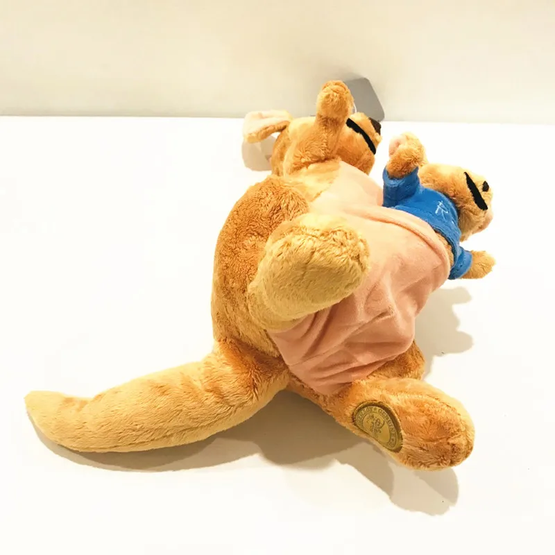 Бесплатная доставка 1 шт./лот плюшевая кукла кенгуру 35 см подарок детские игрушки