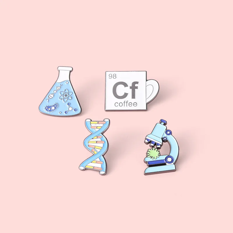 

2PCS DIYnew chemical alloy brooch creative cartoon table lamp cf cup shape paint badge pin enamel pin cartoon brooch anime pins