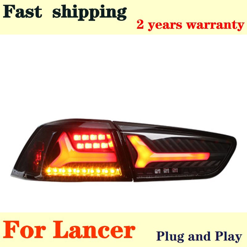 

Задние фары для Mitsubishi Lancer, светодиодные задние фары 2009-2016 Lancer EX, задние противотуманные фары, сигнал поворота, автомобильные аксессуары