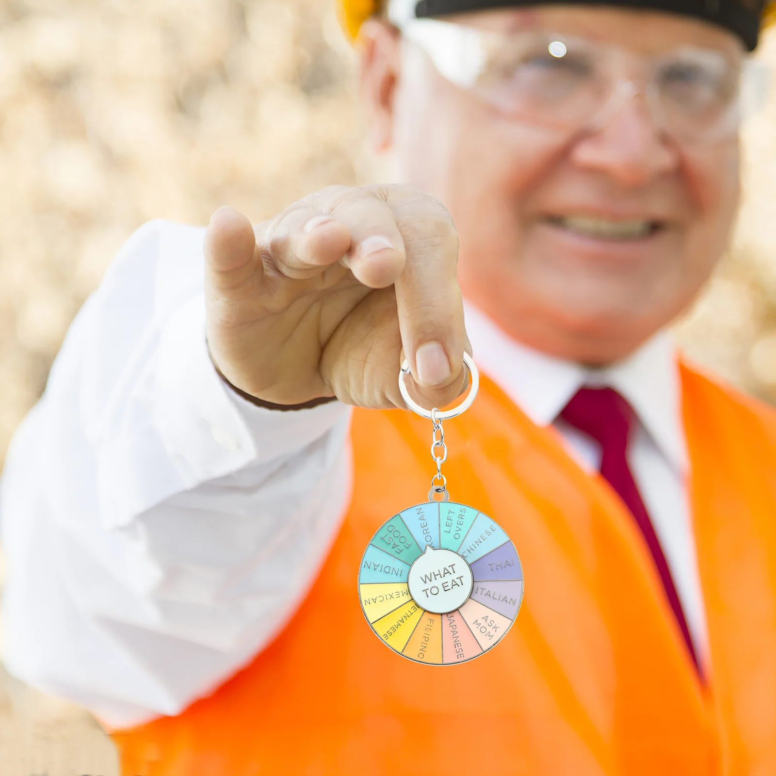 Decision Roulette Keychain Pendant Handbag Charm Purse Hanging Charms Decor Pendants