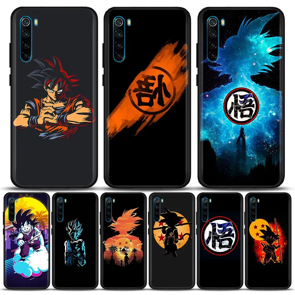 

Son Goku Dragon Ball Z Phone Case for Redmi Note 7 8 8T 9 9S 9T 10 11 11S 11E Pro Plus 4G 5G Silicone Case BANDAI