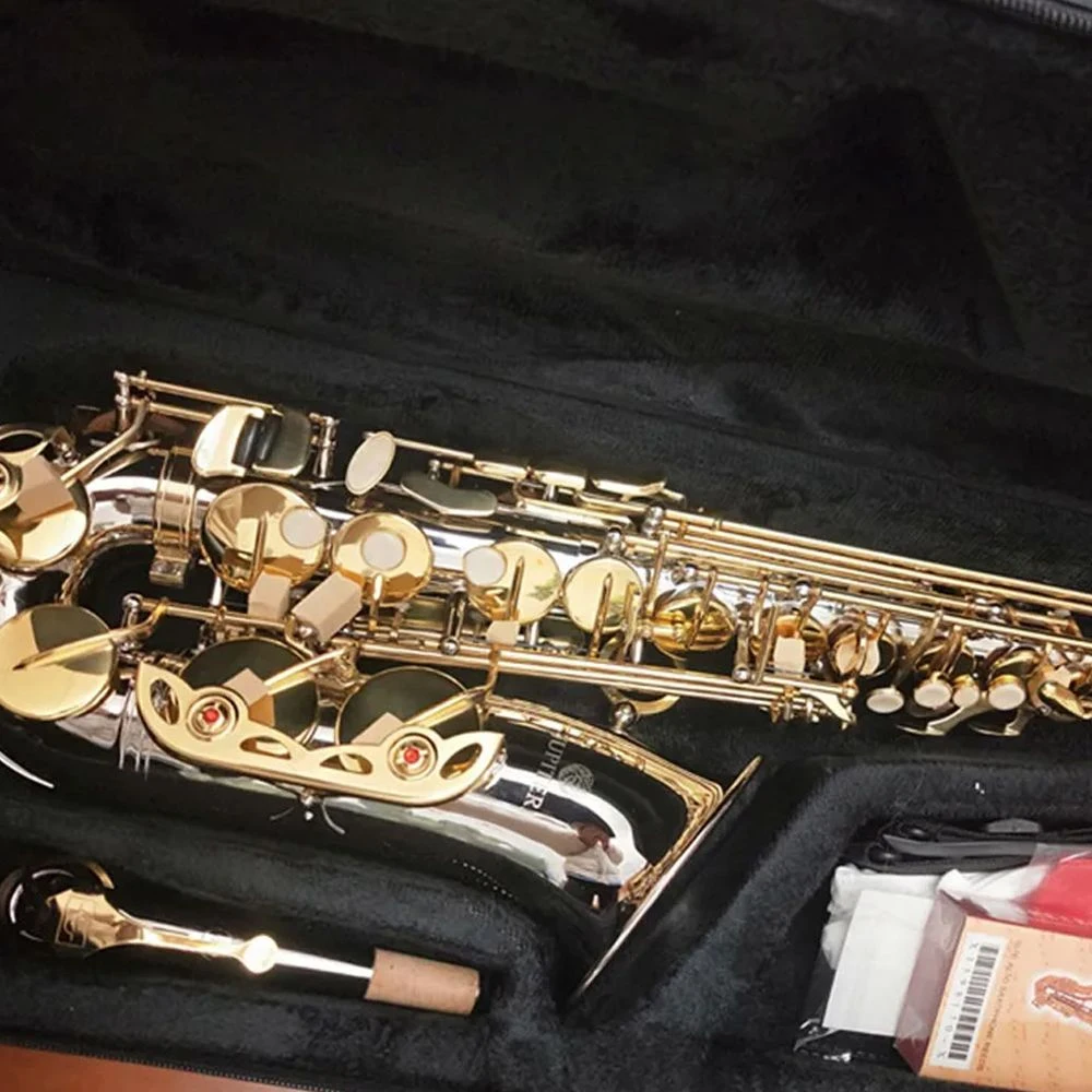 JUPITER JAS-1100SG Eb Латунный альт-саксофон Серебристый Золотой ключ Саксофон