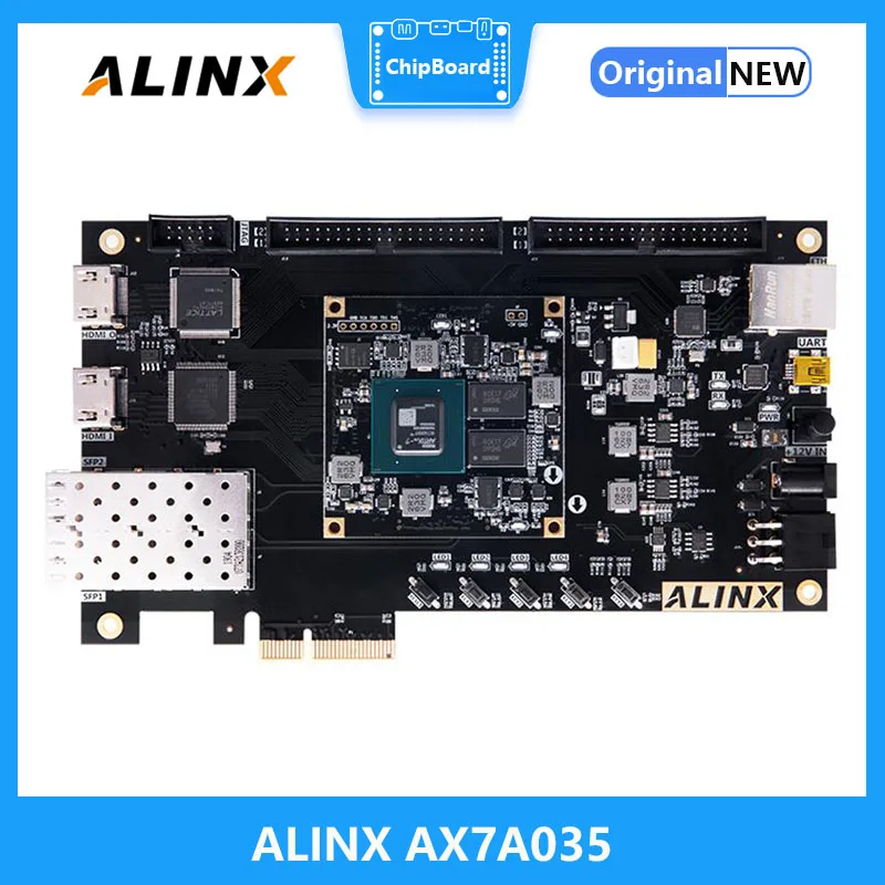 

ALINX AX7A035: XILINX Artix-7 XC7A35T FPGA Development Board A7 SoMs XC7A 35T SFP PCIe