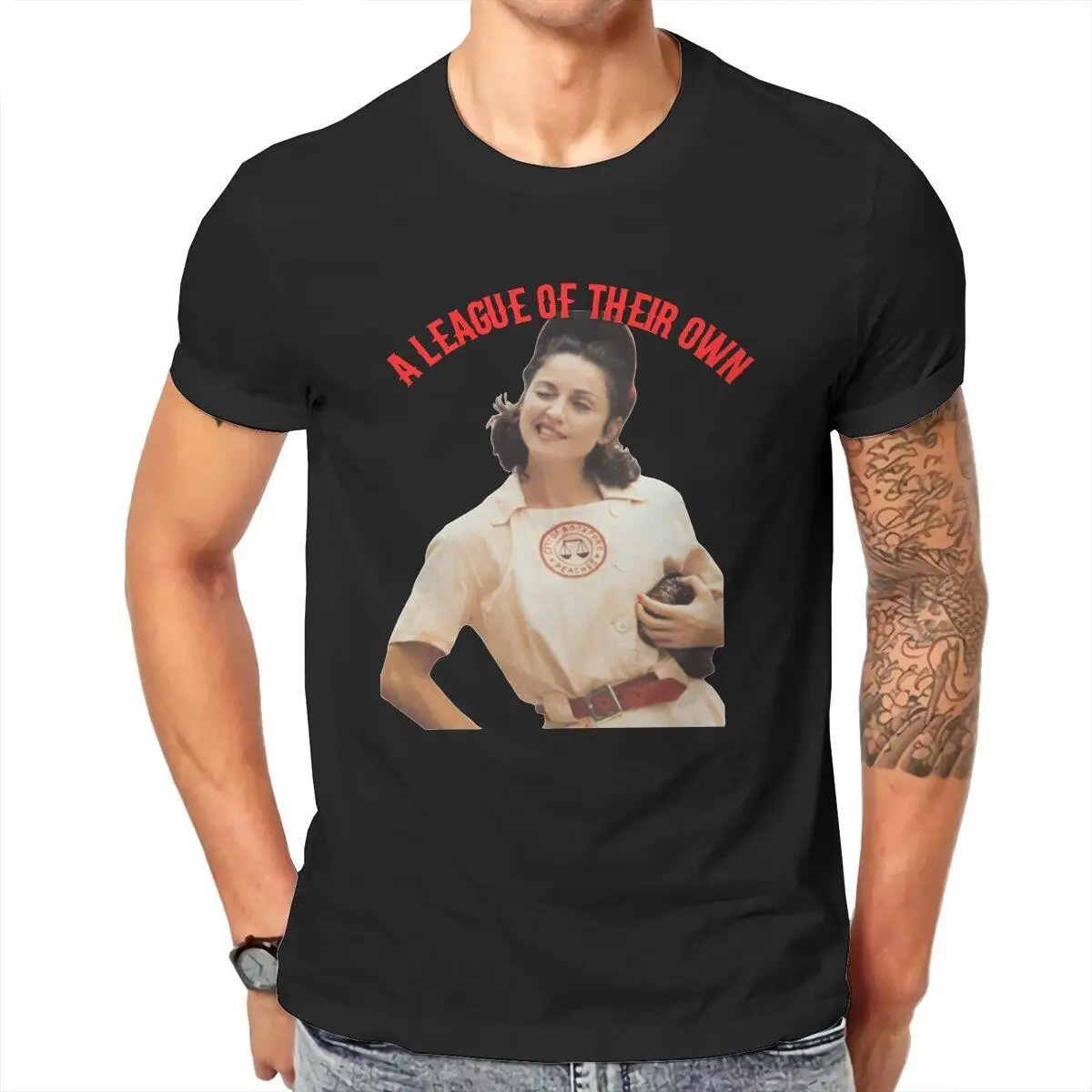Fashion A League of Their Own  T-Shirt Men O Neck 100% Cotton T Shirt Baseball Comedy Movie Short Sleeve Tees Gift Idea Clothing