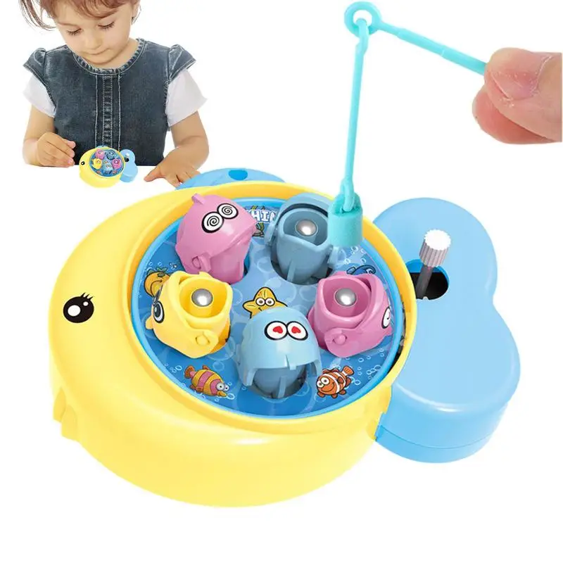 

Outdoor Fun Magnetic Waterproof Fishing Toy Set Play Game Floating Colorful Kids Wind Up Learning Education Todders Gift