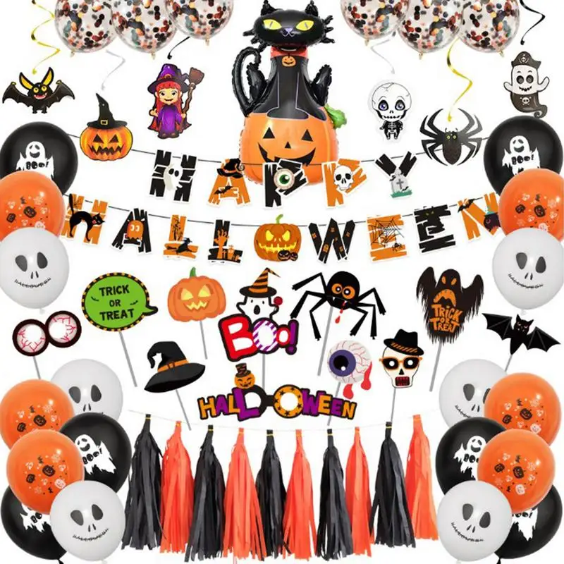 

Halloween Theme Party Decor Ghost Festival Decorations For Halloween Party Halloween Background Layout Banner Wear-Resistant