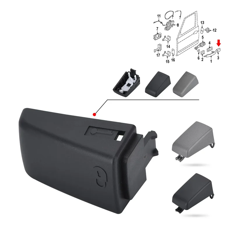 LR018254 LR072421 1 комплект 4 крышки дверной ручки для Land Rover-Freelander 2 Discovery / 3 LR2 LR3 CXJ500050