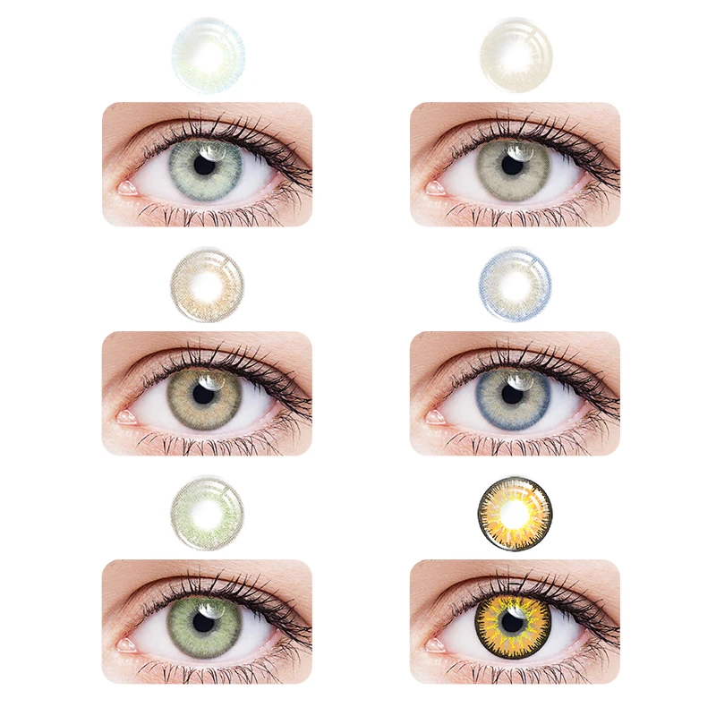 

ovolook 1Pair half year Colored Contcts Lens Color Contact Lenses For cosplay Color lens eyes colored contacts