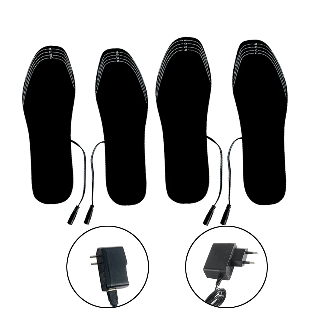 

2pcs USB Electric Heated Insoles Winter Sports Comfortable Washable Thermal Shoe Pads Energy Saving Shoes Inserts