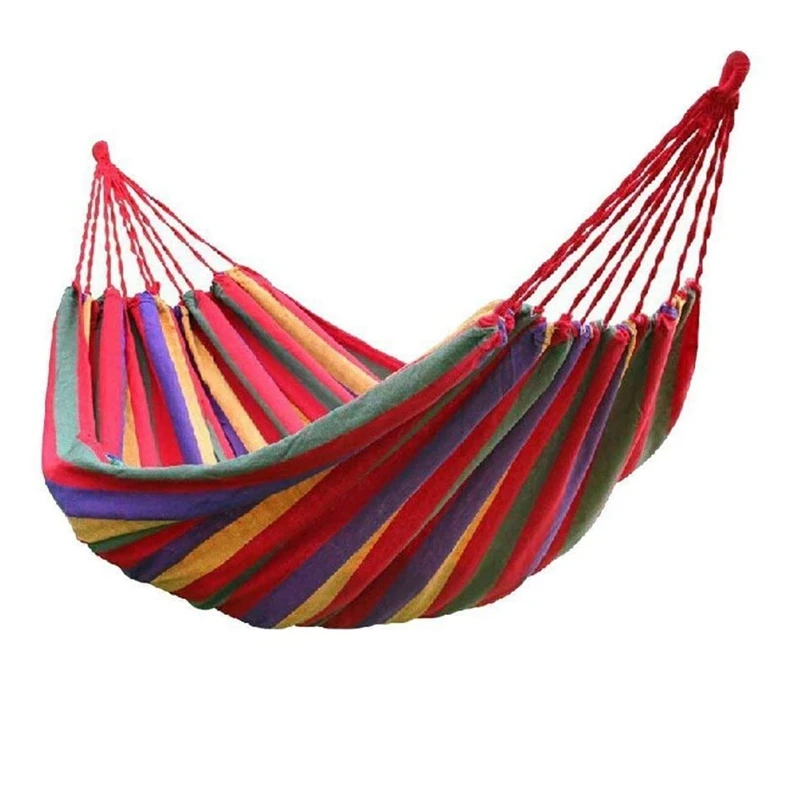 

185X80cm Hammock 1 Person Outdoor Leisure Bed Travel Camping Hanging Hammock Swing Lazy Chair