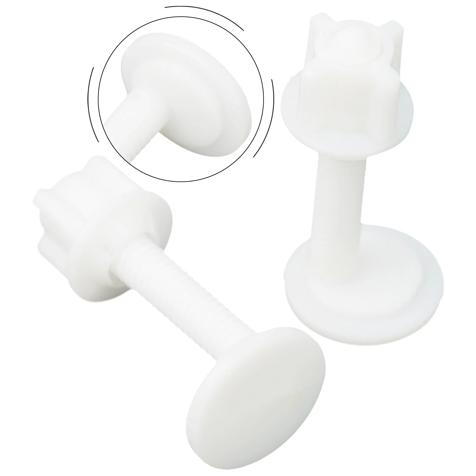 Крепежный винт Ремонтные винты для унитаза Резиновые 2 шт. Аксессуары A/B/C/D Черный