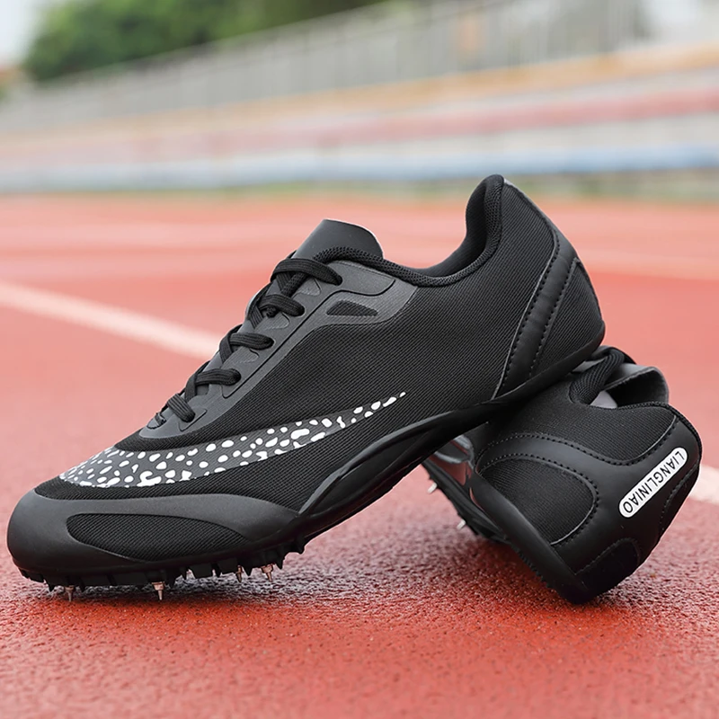 

Men's Track and Field Shoes Professional Competition Sneakers Non-slip Lightweight Long Jump High Jump Running Shoes