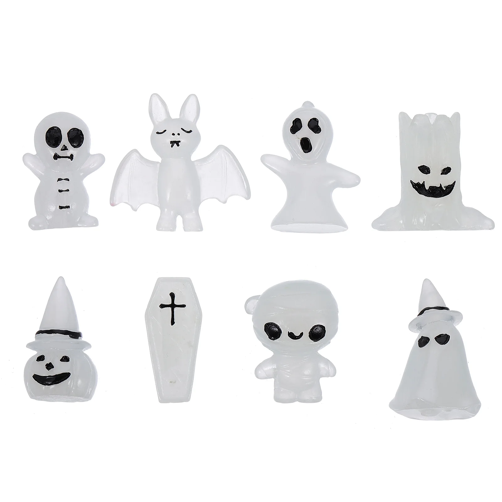 

8pcs Cartoon Luminous Decor Ornaments
