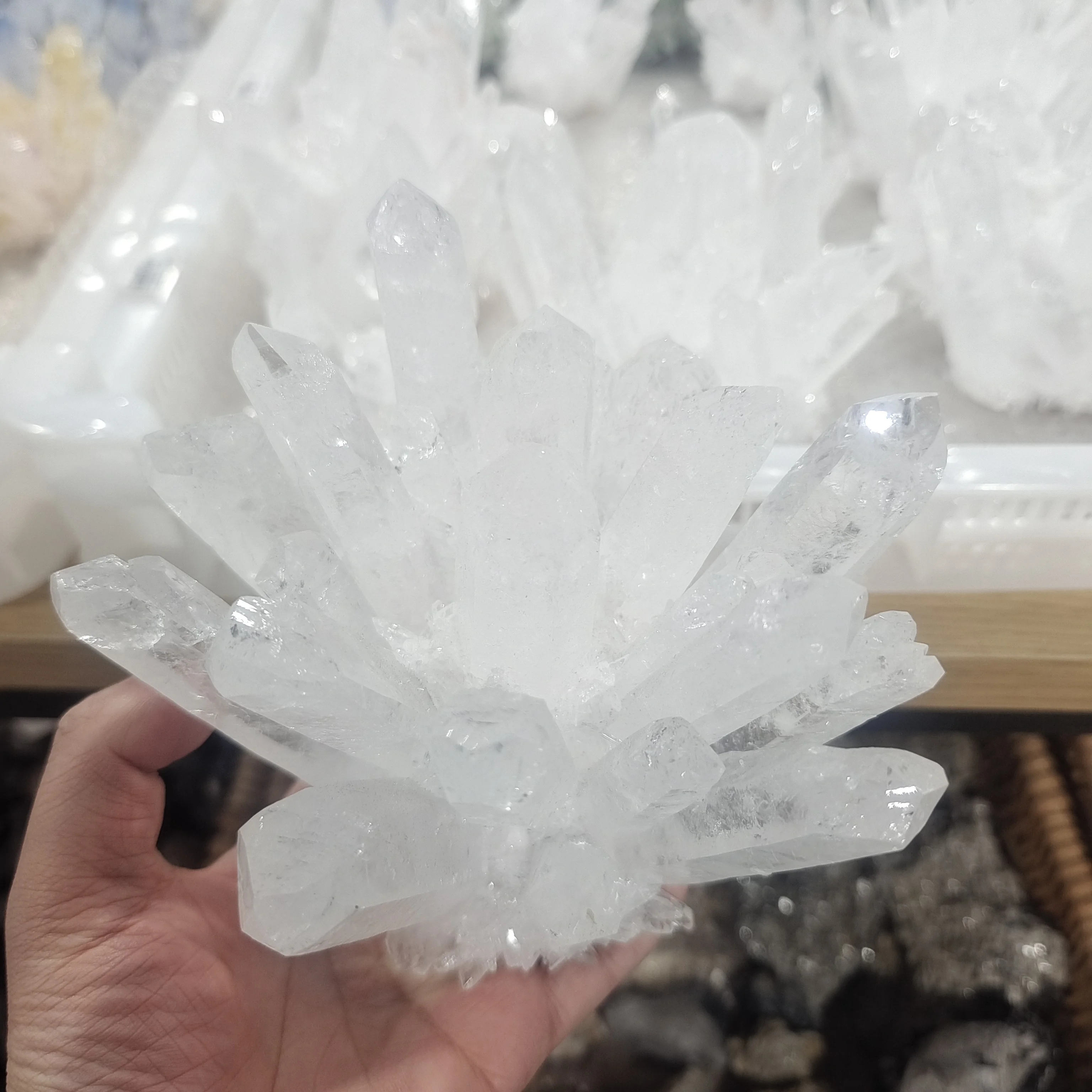 

5A Natural Crystals Clear Quartz Cluster Specimen Freeform Energy Reiki Healing Stones Aquarium Decoration Accessories Gemstone