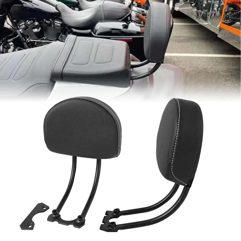 

Motorcycle Black Rear Passenger Sissy Bar Backrest Pillion Kit W/Hardware For Harley Sportster S RH1250S 2021-2022