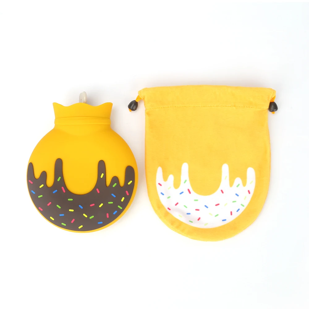 

Силиконовая бутылка для горячей воды, сумка для горячей воды с вязаной крышкой, термобутылка для разогрева в микроволновой печи, терапия го...