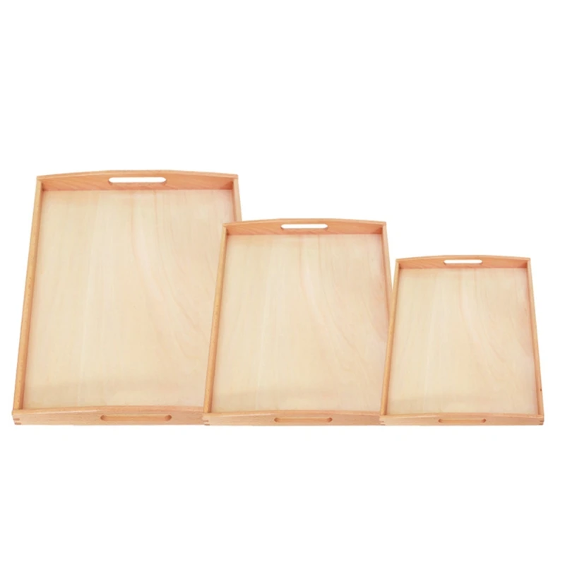 

Wooden Tray Storage Montessori Furniture Toys Montessori Practical Educational Preschool Toy Suitable Children Learning
