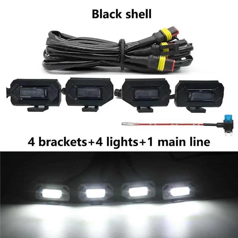 

Светодиодные передние фонари в решетку желтого цвета для Toyota Tacoma Raptor TRD Off Road Sport 2020 2021, внешняя лампа в решетку, светодиодные фонари на решетке