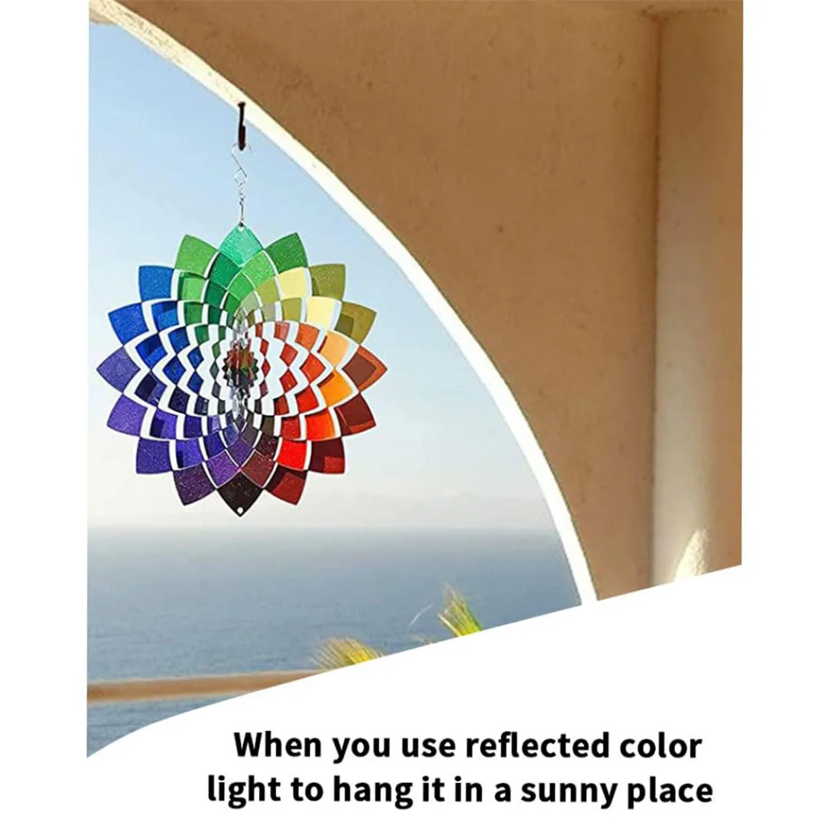 Спиннеры для ветра уличные спиннеры из нержавеющей стали цветные колокольчики