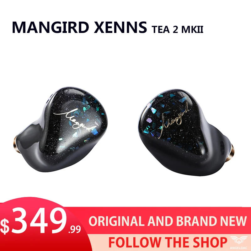 Наушники-вкладыши Mangird XENNS Tea 2 MKII, новое поколение, 6BA + 1DD, гибридные Hi-Fi наушники-вкладыши с 2-контактным съемным кабелем, аудиофилы