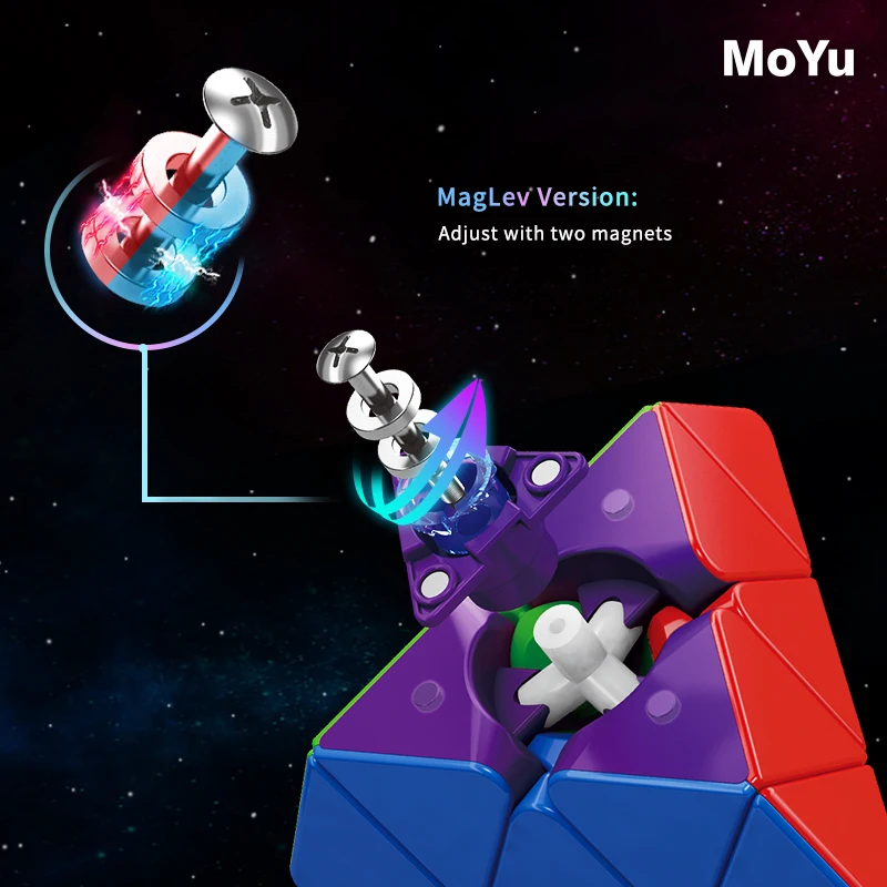 Магнитная Пирамида MoYu RS 3x3x3 профессиональный Магнитный куб-пирамида венгерский