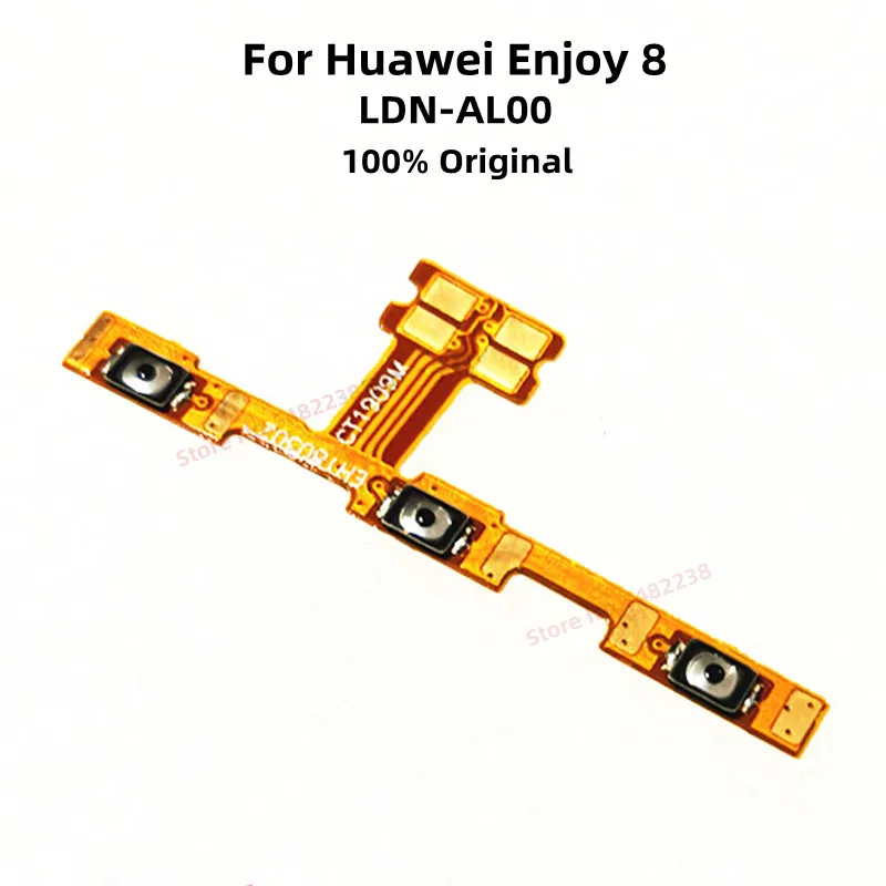 

Оригинальная Кнопка включения/выключения питания, Боковая кнопка, гибкий кабель для Huawei Enjoy 8 Enjoy8, зеркальная мощность, громкость звука +-Зап...