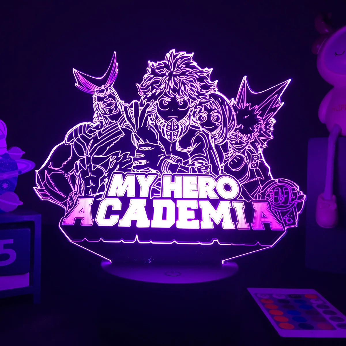 Акриловый Светодиодный Ночник В Стиле Аниме-my Hero Academia Bakugou Katsuki Фигурка