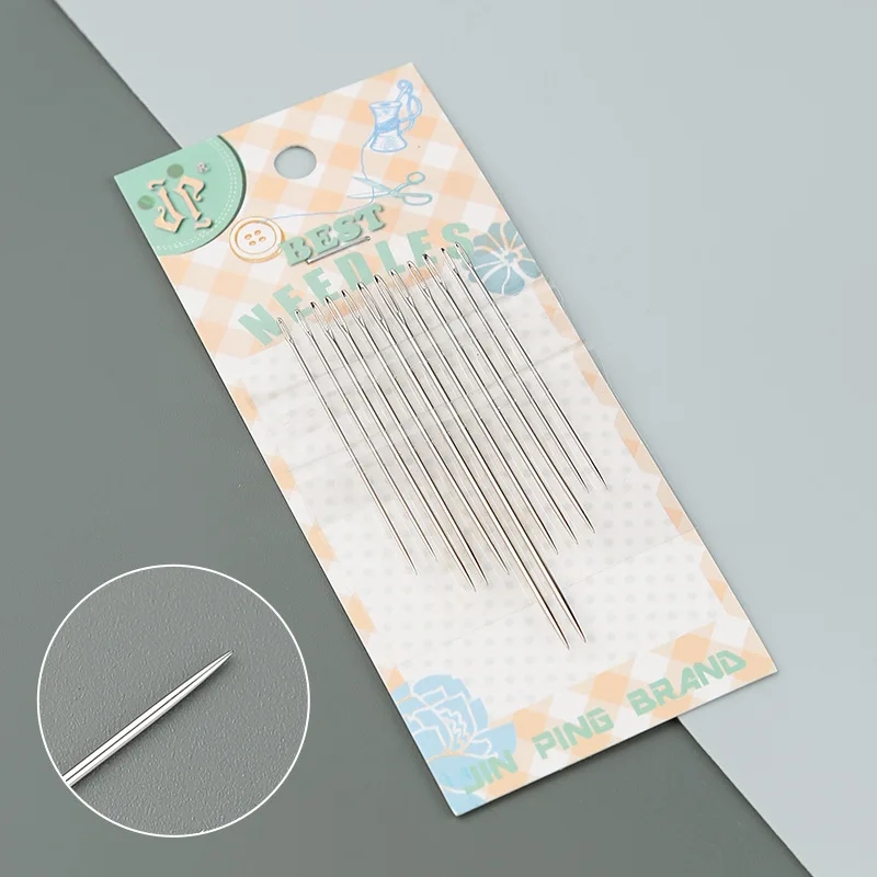 

1Pack of 3 Sizes Stainless Steel Big Eye Needle Cross Stitch Needle Embroidery Tools Home Sewing Tools With Bottle