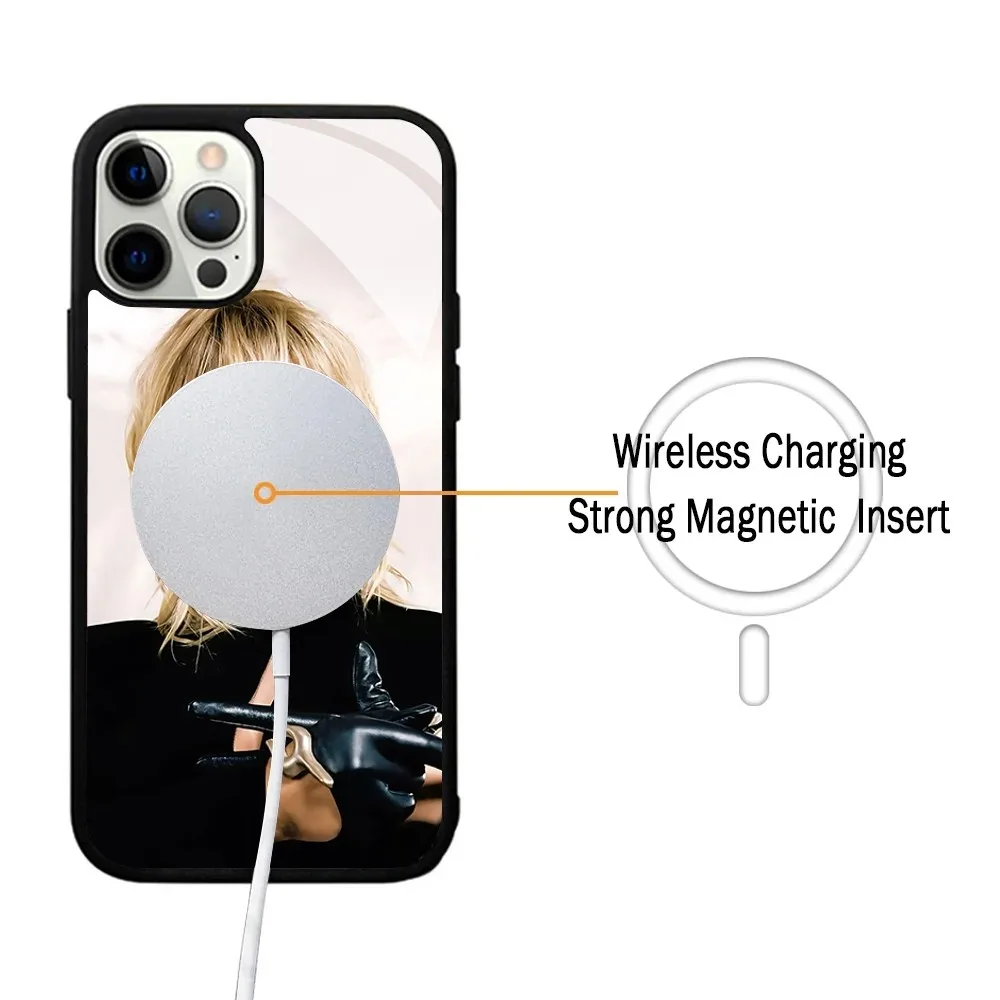 Чехол Для Телефона R-Renee Rapp С Изображением iPhone Pro Max Mini Сильной Магнитной Функцией