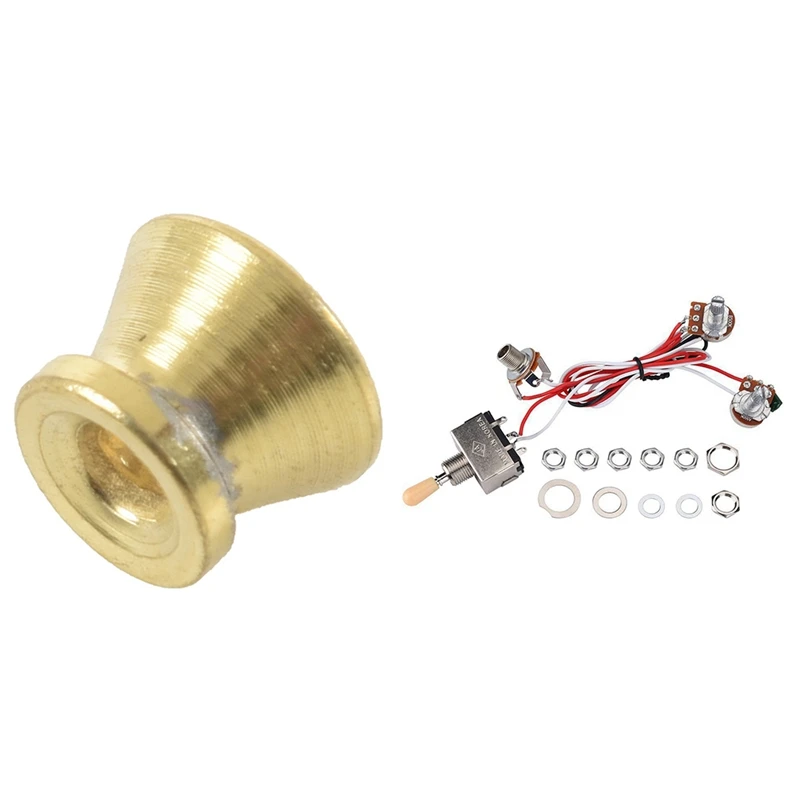 

2 X End Button Strap Lock Guitar Straps Belt Buckles & 1X Guitar Wiring Harness 3Way Toggle Switch 1V1T 500K