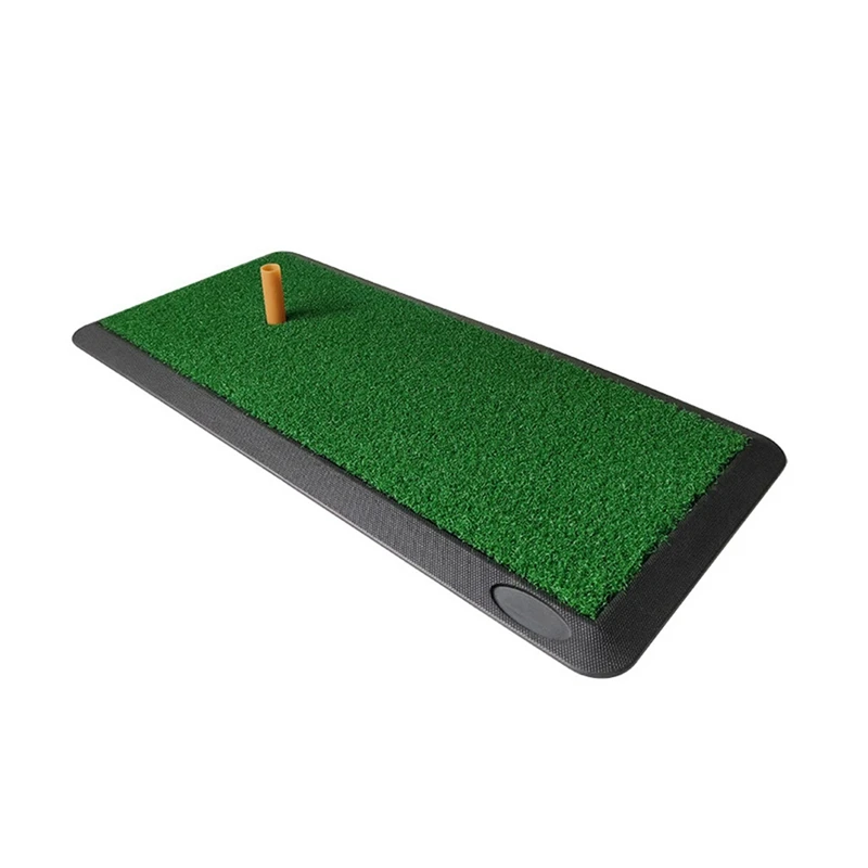 Mini Golf Pad 25X54cm Rubber Bottom Multifunctional Mini Golf Pad Golf Grass Pad Short Grass