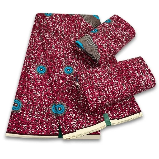 

African Ankara Veritable Fabric High Quality nigerian pagne Hot Wax Veritable 6yards African Fabric Real Wax Print tissus Wax