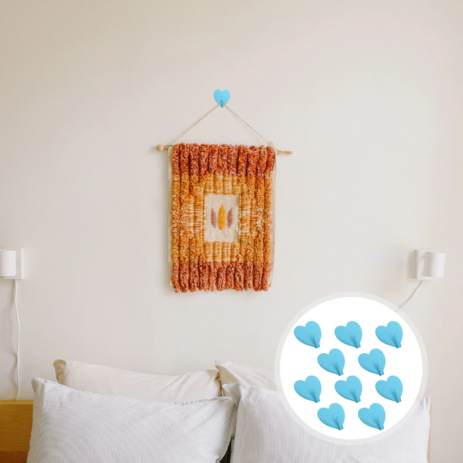 

Hooks Wall Heart Hook Coat Rack Hanger Adhesive Closet Iron Door Self Shaped Duty Heavy Kids Girls Shelf Traceless Free Punch