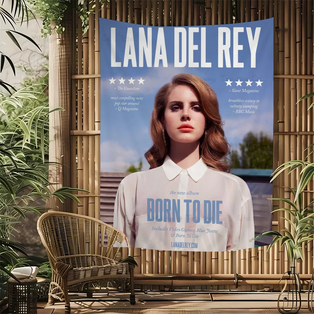 Лиззи Грант Лана Дель Рей аниме гобелен хиппи цветок настенные ковры Декор в