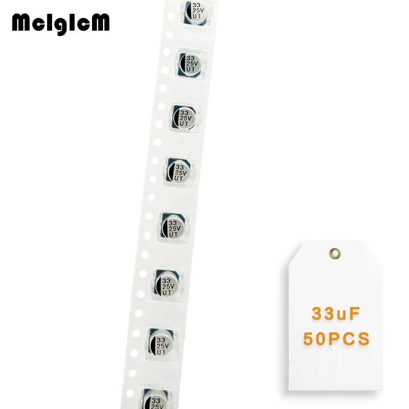 

336 33uF 25V 35V 5*5,4mm 6,3*5,4mm SMD алюминиевый электролитический конденсатор 33uF