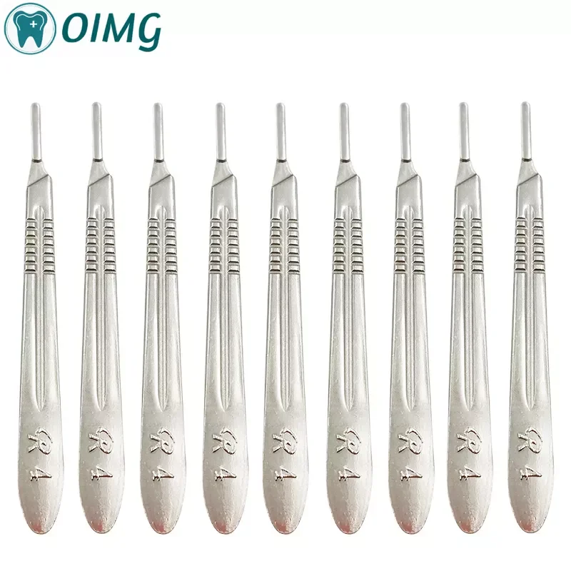 Dental Scalpels Handle #3 #4 Blade Handle High Quality Stainless Steel Dental Oral Hilt Ordinary Thickening for Selection