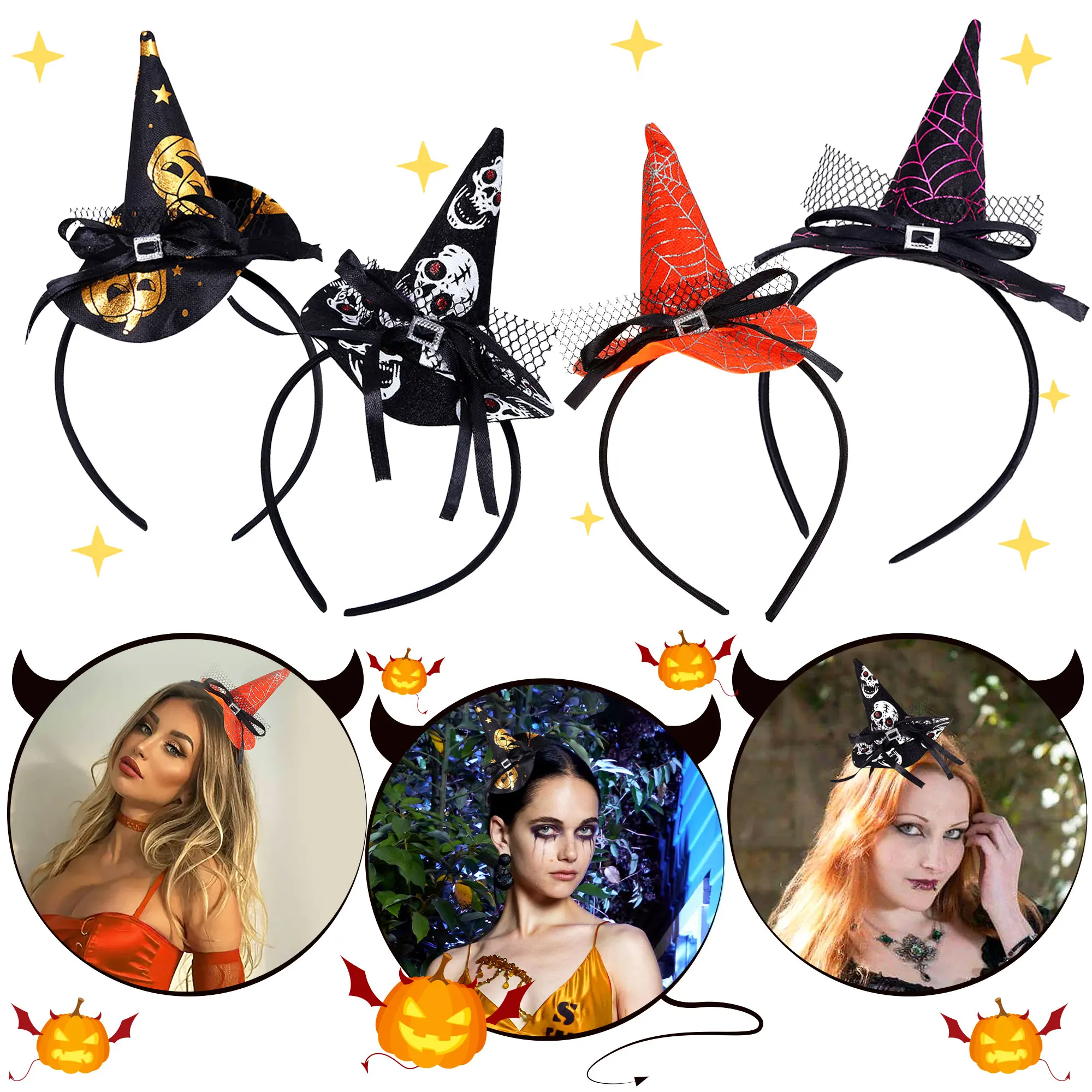 Женская шляпа для Хэллоуина женская ведьмы