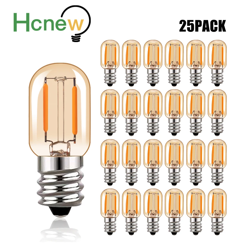 

Hcnew Янтарные светодиодные лампы E14 T22 1Вт