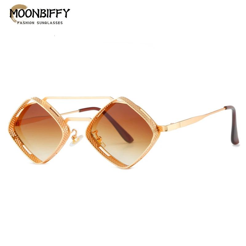 

Солнцезащитные очки в металлической оправе в стиле стимпанк для мужчин и женщин