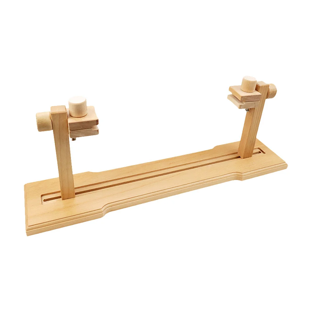

Adjustable Embroidery Frame Stand Wooden Cross Stitch Floor Stand Rotated Wooden Holder for Sewing Craft Supplies