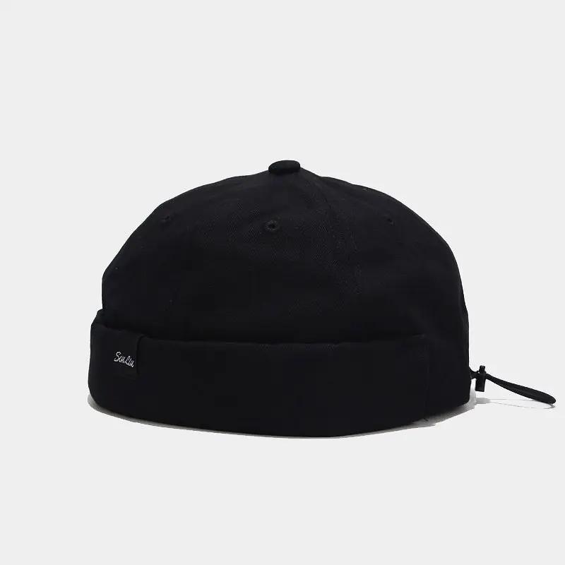 Vintage Beanie Hats Men Summer Landlord Hat Women Docker Sailor Biker Cap Street Brimless Skull Loop Adjustable Cotton Wholesale |