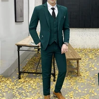 male suit business casual groom tuxedos fashion suit slim fit notched lapel 3 piece %ef%bc%88blazer vest pants costume homme