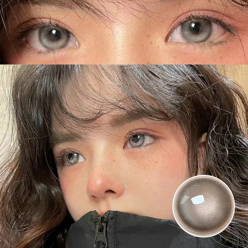 

YI TONG NIAN Beauty Circle Ladies Makeup Color Contact Lenses 14.5MM Big Eye Cute Care Box Party