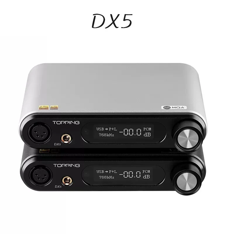 

Top DX5 MQA декодер ES9068AS * 2 DAC усилитель для наушников DSD512 и PCM768kHz LDAC/USB/оптический/коаксиальный вход XLR/RCA/выход 6,35 мм