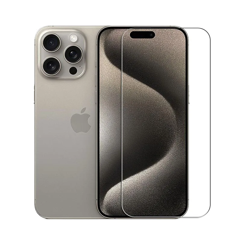 Полностью прозрачное закаленное стекло для iPhone 16 Pro Max Защита экрана iphone 15