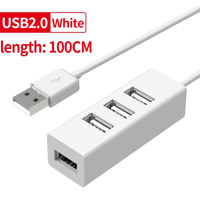 

SeenDa 4-Port USB 2.0 Hub USB Extension Multiple Port Splitter USB Charging Port Compatible for Windows PC Laptop Flash Drive