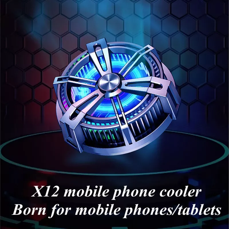 

Portable x12 cooling mobile phone coolers Radiator Game Cooling Fan Semiconductor Quick Cooling Heat Sink For Iphone iPad Tablet