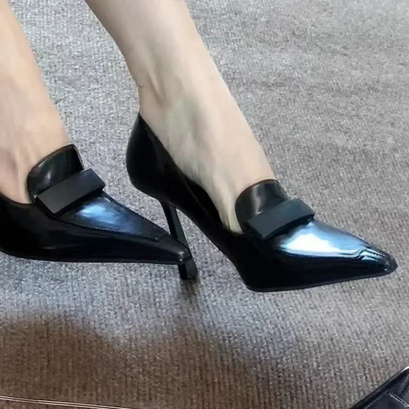 Новые элегантные женские туфли-лодочки на высоком каблуке 8 см свадебные